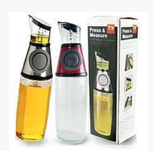 Пляшка для олії та оцту з дозатором Press Measure Oil Dispenser, фото 5