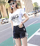 Шорти джинсові жіночі чорні, фото 6