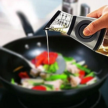 Пляшка для олії та оцту з дозатором Press Measure Oil Dispenser, фото 4