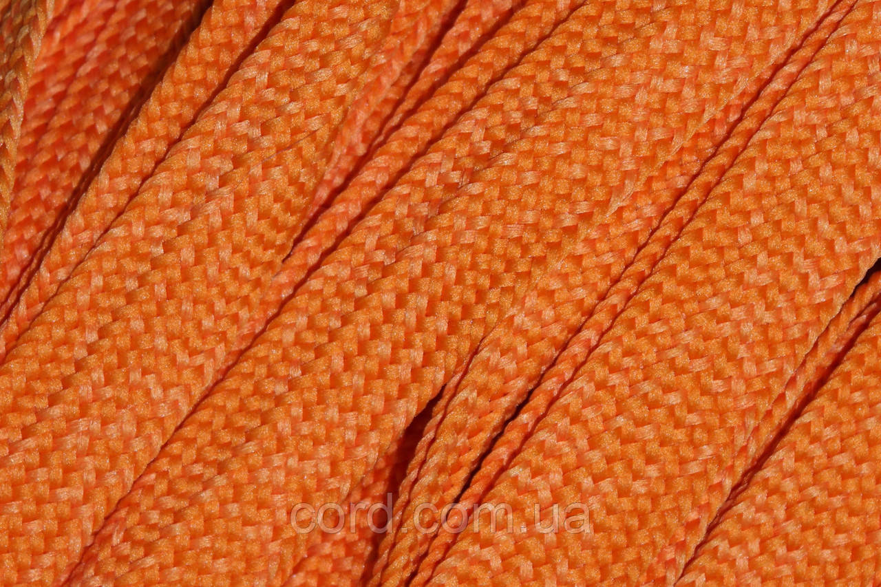Тесьма(стрічка) шнур плоский поліестер 20мм помаранчевий моток 50м, фото 1