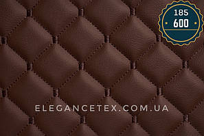 Прошитий шкірозамінником для автомобілів дубльований поролоном і синтепоном. «Ромб».Турецького виробництва.