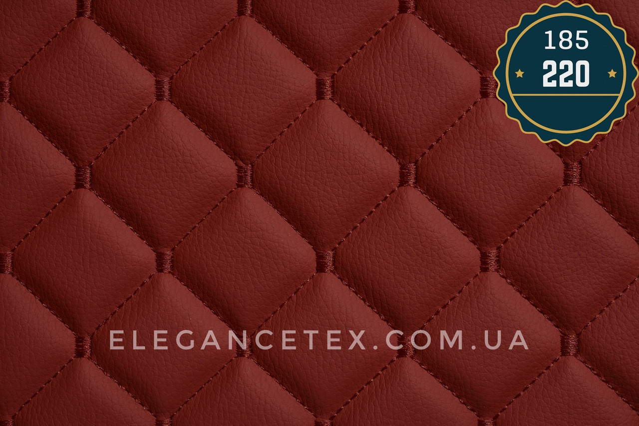 Прошитий шкірозамінником для автомобілів дубльований поролоном і синтепоном. «Ромб».Турецького виробництва., фото 1