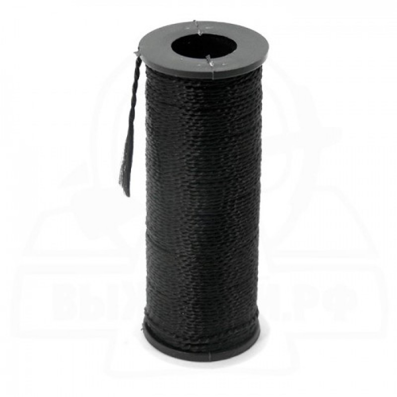 Капронові нитки ТЕКС-375 - 40м Black Капроновые нитки обувная нитка, фото 1