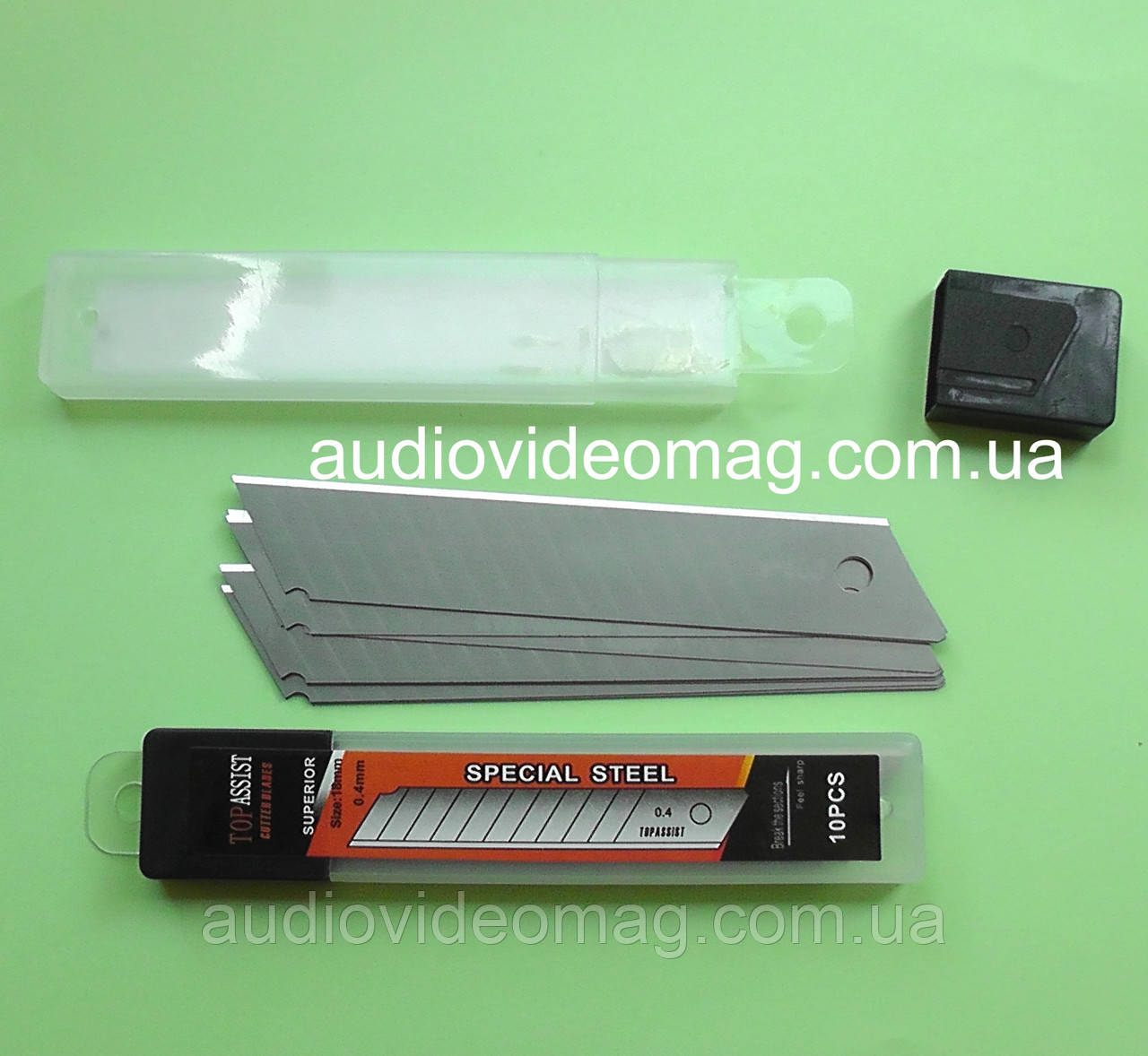 Леза змінні (10шт) для канцелярського ножа, ширина 18 мм, фото 1