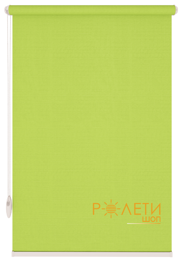 Ролета тканинна Е-Mini Льон 873 Світло-зелений