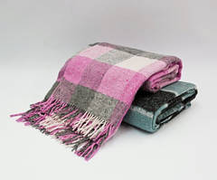 Вовняний плед Vladi для дачі, кафе, літніх майданчиків.