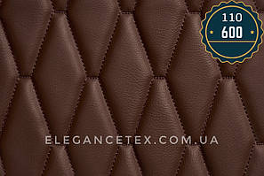 Прошитий шкірозамінником для автомобілів дубльований поролоном і синтепоном. «Ромб».Турецького виробництва.