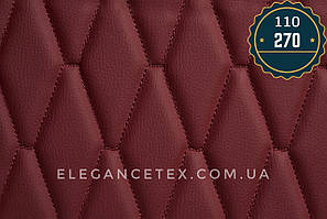 Прошитий шкірозамінник для автомобілів дубльований поролоном і синтепоном. «Ромб».Турецького виробництва.