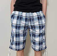 Чоловічі бриджі в клітинку (плащівка) розмір S