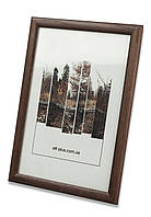 Рамка 40х40 из дерева - Сосна коричневая тёмная 2,2 см. - со стеклом или со стеклопластиком
