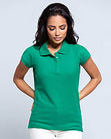Женская рубашка-поло JHK, Polo Regular Lady, зеленая футболка поло, размер S
