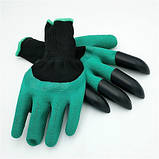 Садові рукавички з кігтями Garden Genie Gloves Гарден Джені Гловес, фото 2