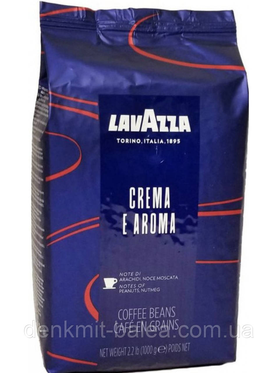 Кава в зернах LavAzza Crema e Aroma Notes of Peanuts 1 кг (original)