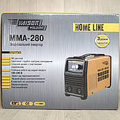 Зварювальний апарат Kaiser MMA-280 HOME LINE в кейсі, фото 3