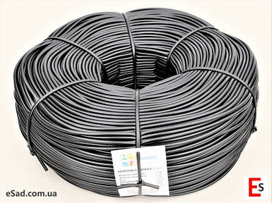 Кембрик – агрошнурок, агротрубка Аграріо – Agrario 5 мм, 5 кг, ПВХ чорний