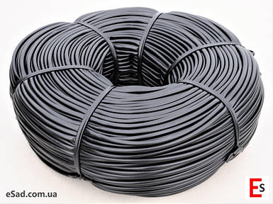 Кембрик – агрошнурок, агротрубка Аграріо – Agrario 7 мм, 5 кг, ПВХ чорний