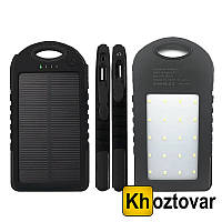 Портативное зарядное устройство Power Bank Solar Charger | 50000mAh от сети, От USB, От солнечной энергия, Черный