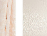 Портьерная ткань для штор Жаккард кремового цвета (Gloria HT AND333-1/150 P Jak)