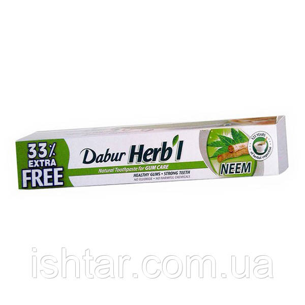 Зубна паста Dabur Ніім, Dabur Herb l Neem, 75+25 гр