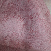 Мебельная ткань мокрый флок водоотталкивающий сублимация 6060 - Ивори розовый