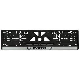 Рамка номерного знака пластик для автоMAZDA (Укр). Пластикова рамка на номери