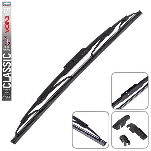 Щітки склоочисника каркасні VOIN-17" 430 мм CLASSIC. Дворник, фото 1