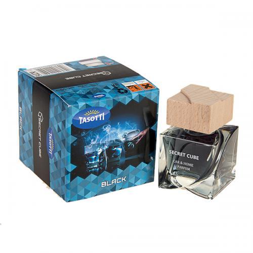 Ароматизатор на панель для авто Tasotti/"Secret Cube" — 50ml/Black. Чоловічі парфуми