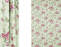 Портьерная ткань для штор Жаккард с цветочным рисунком (Debute GL PP1055-6/150 P Pech)