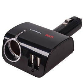 Розгалужувач прикурювача PULSO 1 вихід + 2 USB 2100 mA 12/24V SC-1068 см. кут (SC-1068)