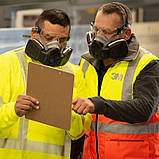 Напівмаска 3М HF-803 Secure Click, великий розмір, фото 3