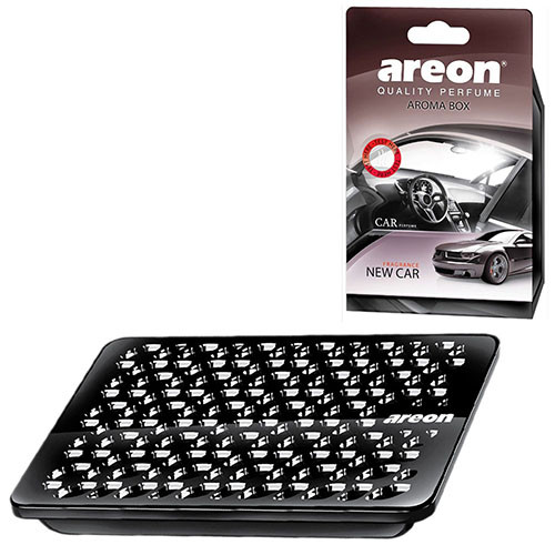 Освіжувач повітря під сидіння авто AREON BOX New Car ( Нова машина)