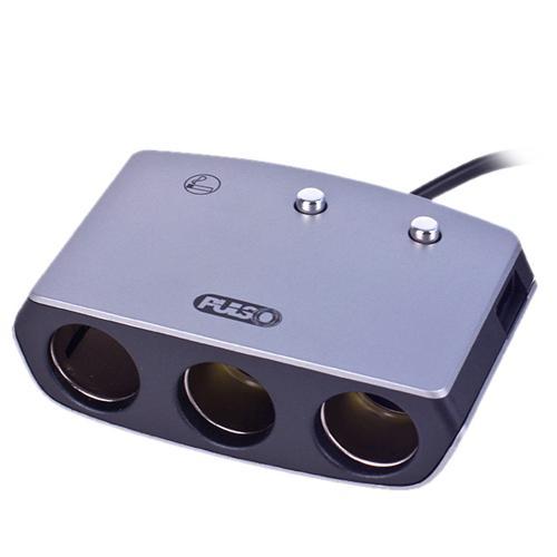 Розгалужувач прикурювача PULSO 3 виходи + 1 USB 2400 mA 12/24V SC-3005 дріт (SC-3005)
