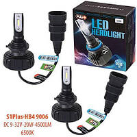 LED лампы для авто HB4 PULSO S1 PLUS 9006, 9-32v, 4500Lm, 6500K.