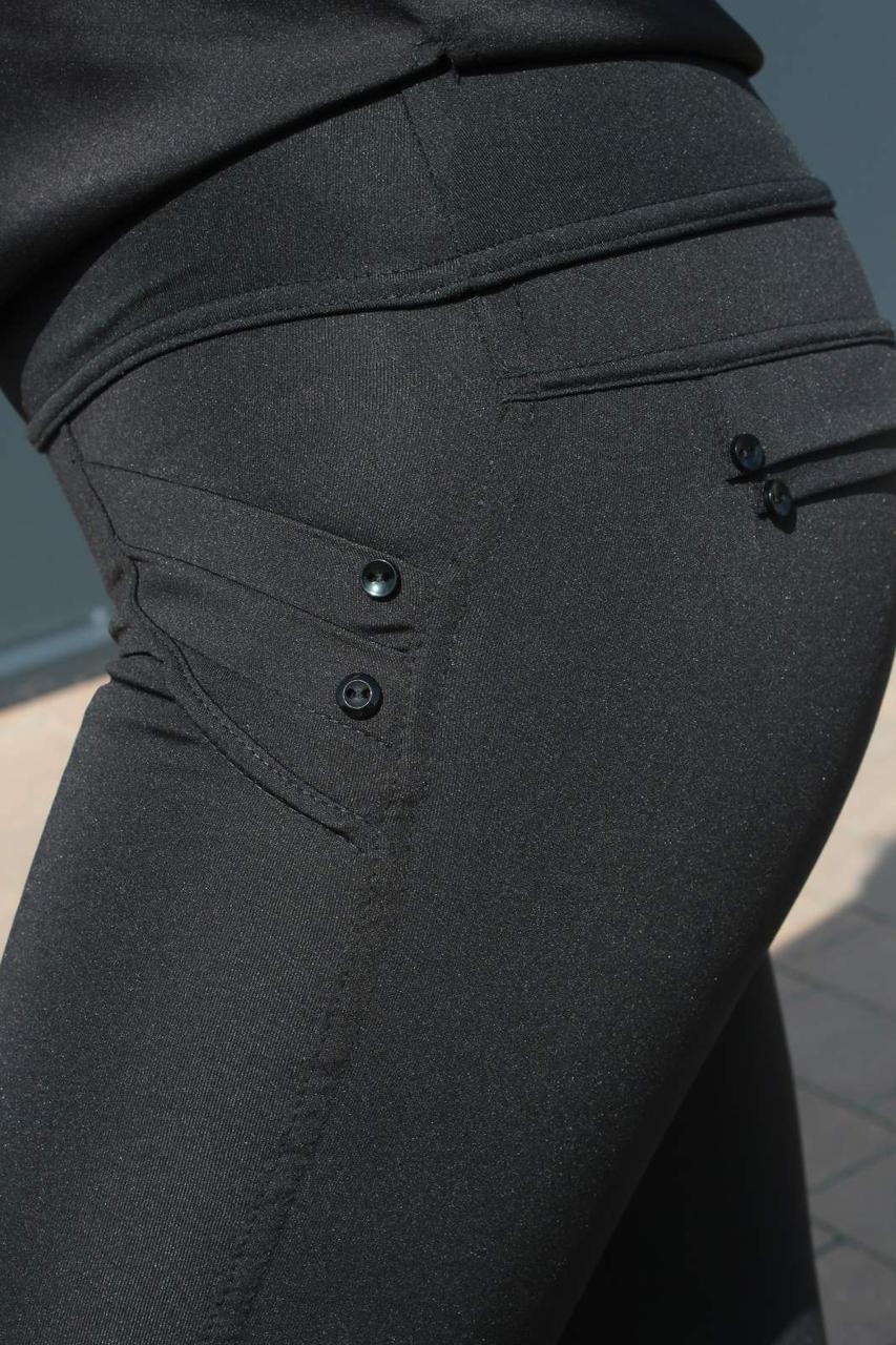 Лосини жіночі (чорні та сині)/Лосини з високою посадкою/Лосини мікродайвінг 482, фото 1