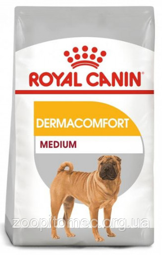 Корм Royal Canin (Роял Канін) MEDIUM DERMACOMFORT для собак середніх порід з чутливою шкірою, 3 кг