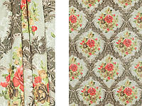 Портьерная ткань для штор Жаккард с рисунком (Debute GL PP1088-5/150 P Pech)