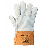 Краги рукавички шкіряні робочі якісні Trident Grafit