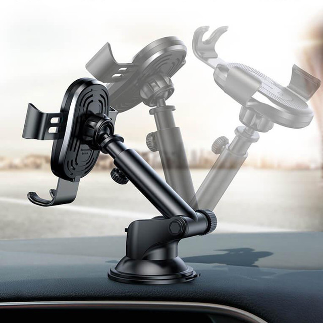 Автотримач з бездротовою зарядкою Baseus Gravity Car Mount (Osculum Type) 1.7 A