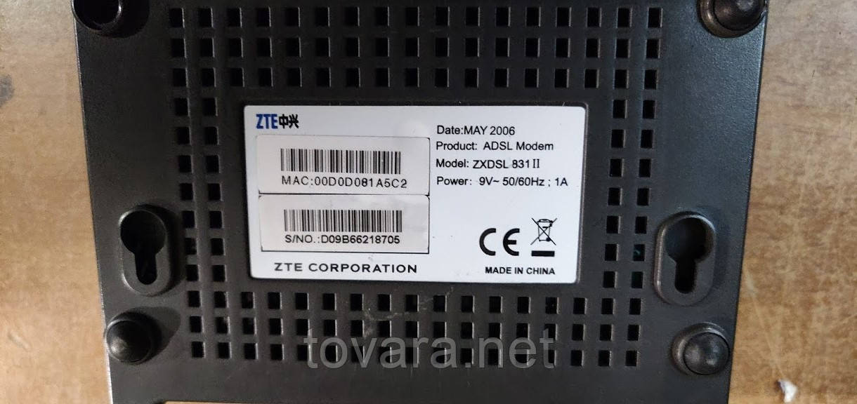 ADSL модем ZTE ZXDSL 831 II № 202705 - фото 4 - id-p1196813687