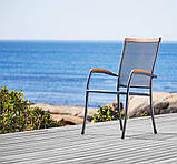 Стілець садовий сталевий сірий ( Покриття проти іржі), buuba, фото 5