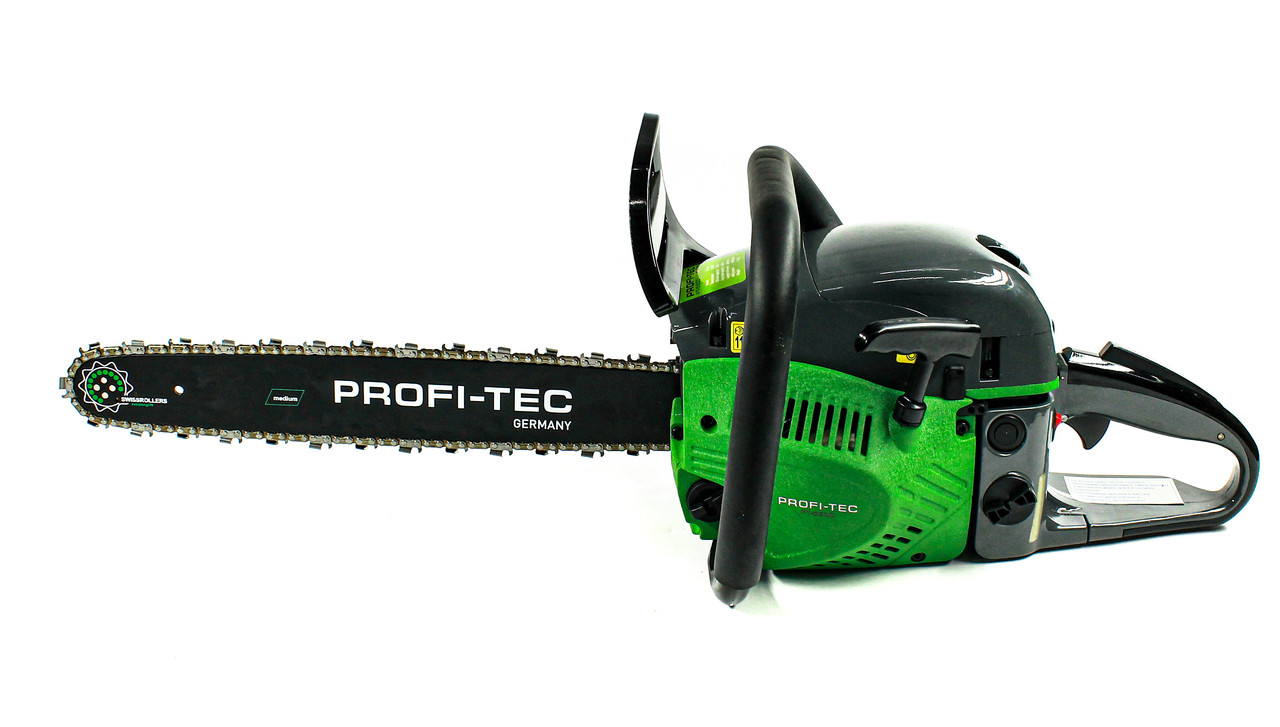 Бензопила Profi Tec 5500 3.5 кВт (2 шини 2 ланцюги), фото 1