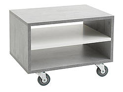 Столик журнальний прямокутний на коліщатках (під бетон)