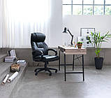 Стильний офісний стіл із шухлядою чорним 120 см buuba, фото 3