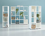 Розділювач кімнати, великий стелаж  на16 полиць  білий buuba, фото 2