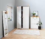 Велике дзеркало настінне з дерев'яною рамкою 162 см біле, buuba, фото 3