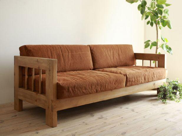 М'який диван "Земас", дерев'яний м'який диван, диван з натурального дерева, диван, дерев'яний