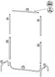 Вішалка підлогова пересувна з регульованою висотою 90 см, buuba, фото 3