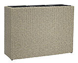 Підлоговий великий садовий горщик для рослин натура (штучний ротанг) , buuba, фото 2