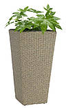 Горщик - вазон підлоговий великий натура (штучний ротанг) ,buuba, фото 2