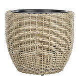 Горщик садовий натура висота 36см (Петан, штучний ротанг) , buuba, фото 2